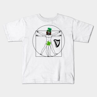 Irish Vitruvian - st Patrick's Day Kids T-Shirt